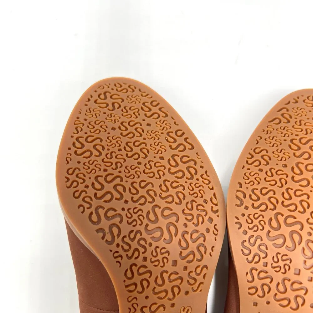 9N 9 NARROW WIDTH Softwalk Womens Sienna Brown Leather Heels‎ Pumps Shoes